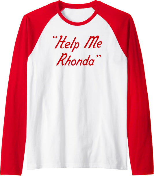 Brian Wilson U2013 Help Me Rhonda Raglan Baseball Tee