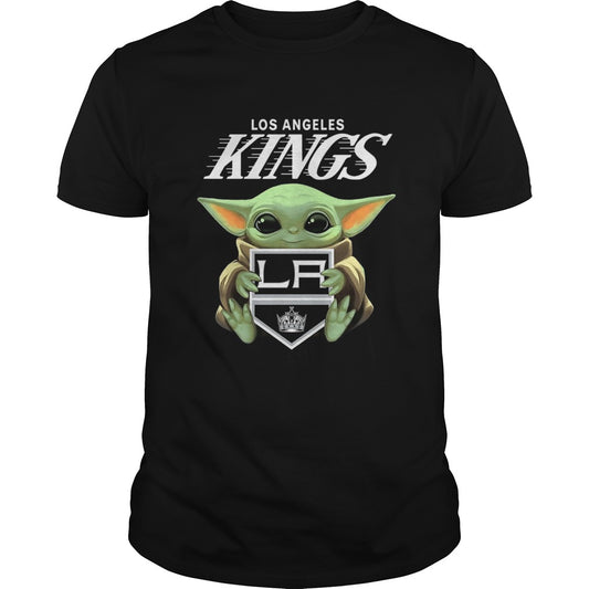 Baby Yoda Hug Los Angeles Kings shirt