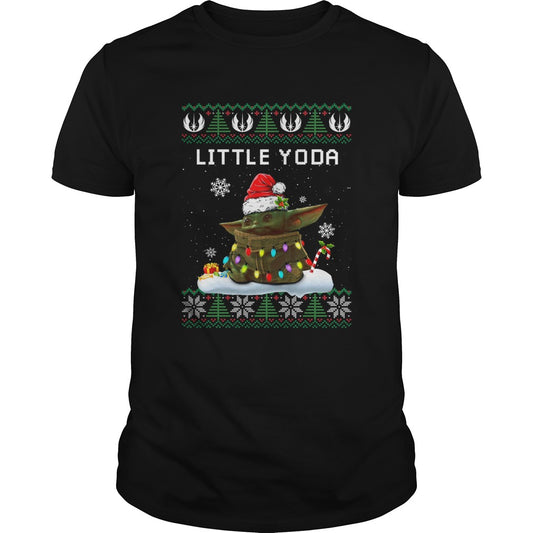 Baby Yoda Santa Little Yoda Ugly Christmas shirt