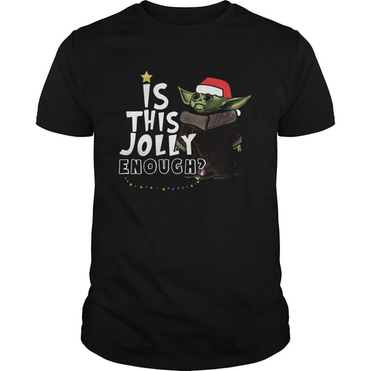 Baby Yoda is this jolly enough christmas shirt