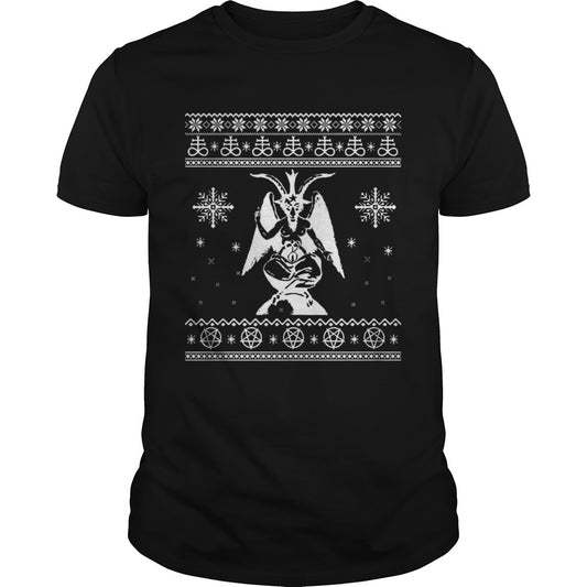 Baphomet Christmas ugly shirt