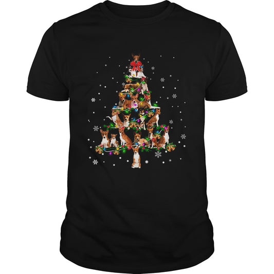 Basenji Christmas Tree TShirt