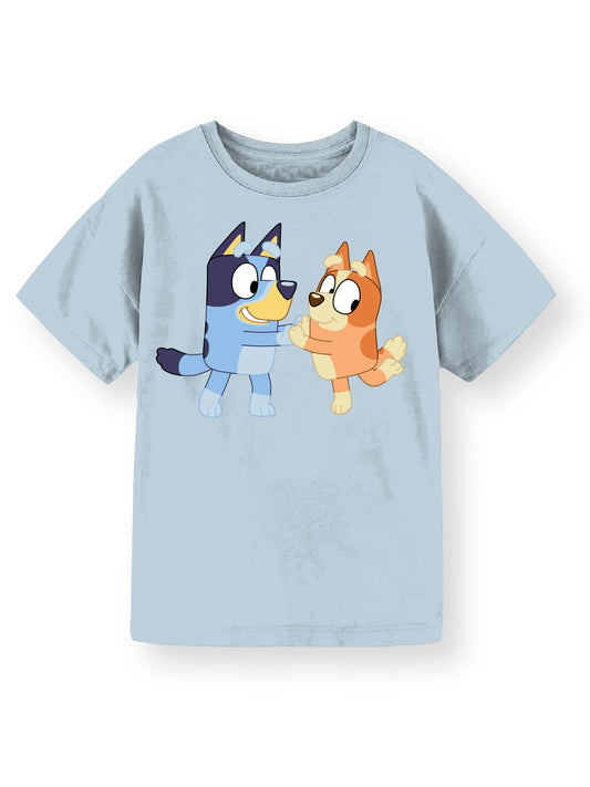 Bluey Girls Bluey and Bingo, Crew Neck, Short Sleeve, Graphic T Shirt, Sizes 4 16
