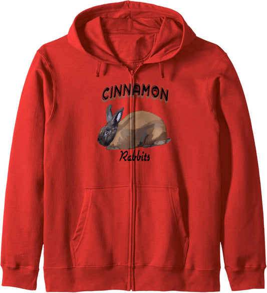 Cinnamon rabbits for people who love this pet animal Zip Hoodie