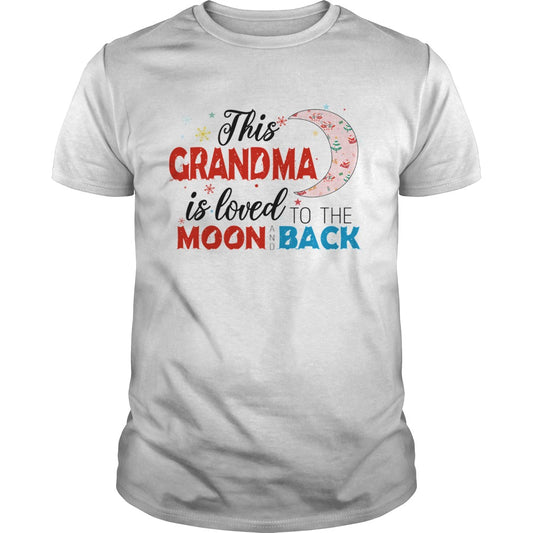 Christmas This Grandma Is Loved To The Moon And Back TShirt