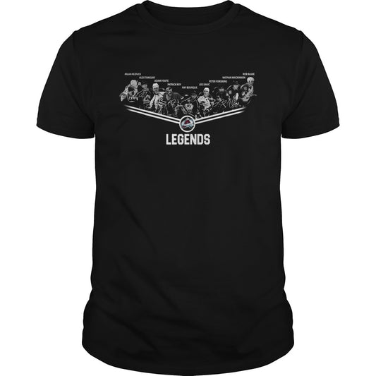 Colorado Avalanche Legends team signature shirt