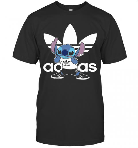 Cute Sporty Stitch Disney X Adidas Mashup T Shirt