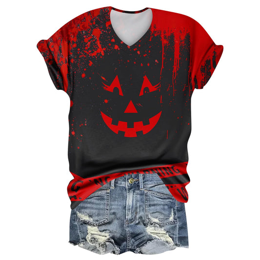 DORKASM Halloween Adults Tee Shirt Bat Work Casual Short Sleeve T Shirts Graphic Easy Fall 2025 Tshirts Roll up V Neck Cheap Witches Fashion Skeleton Fun Tops Black XL