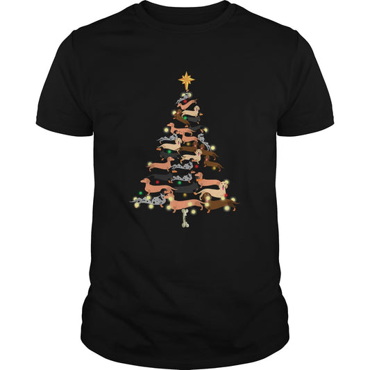 Dachshunds Christmas Tree shirt