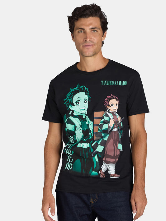Demon Slayer Men's & Big Men's Graphic Tee Shirt, Sizes S 3XL