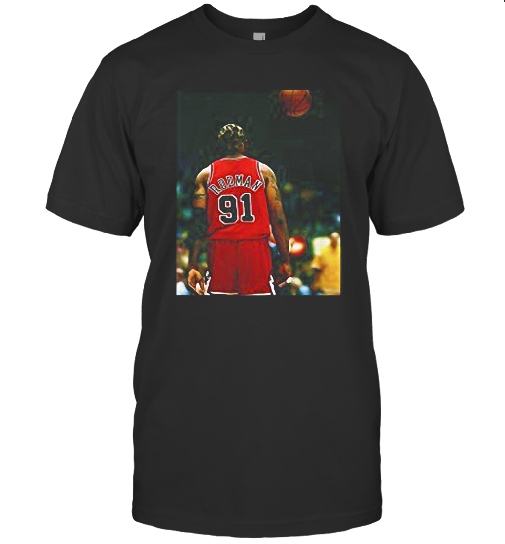 Dennis Rodman Chicago Bulls Player Basketball T Shirt