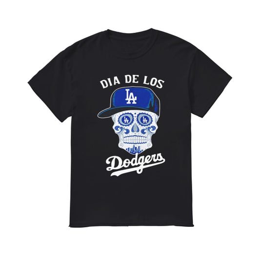 Dia De Los Dodger halloween sugar skull shirt