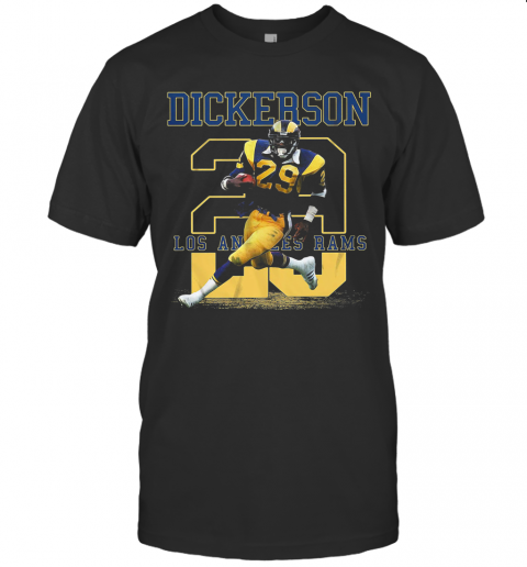 Dickerson 28 Los Angles Rams Team Football Player T Shirt
