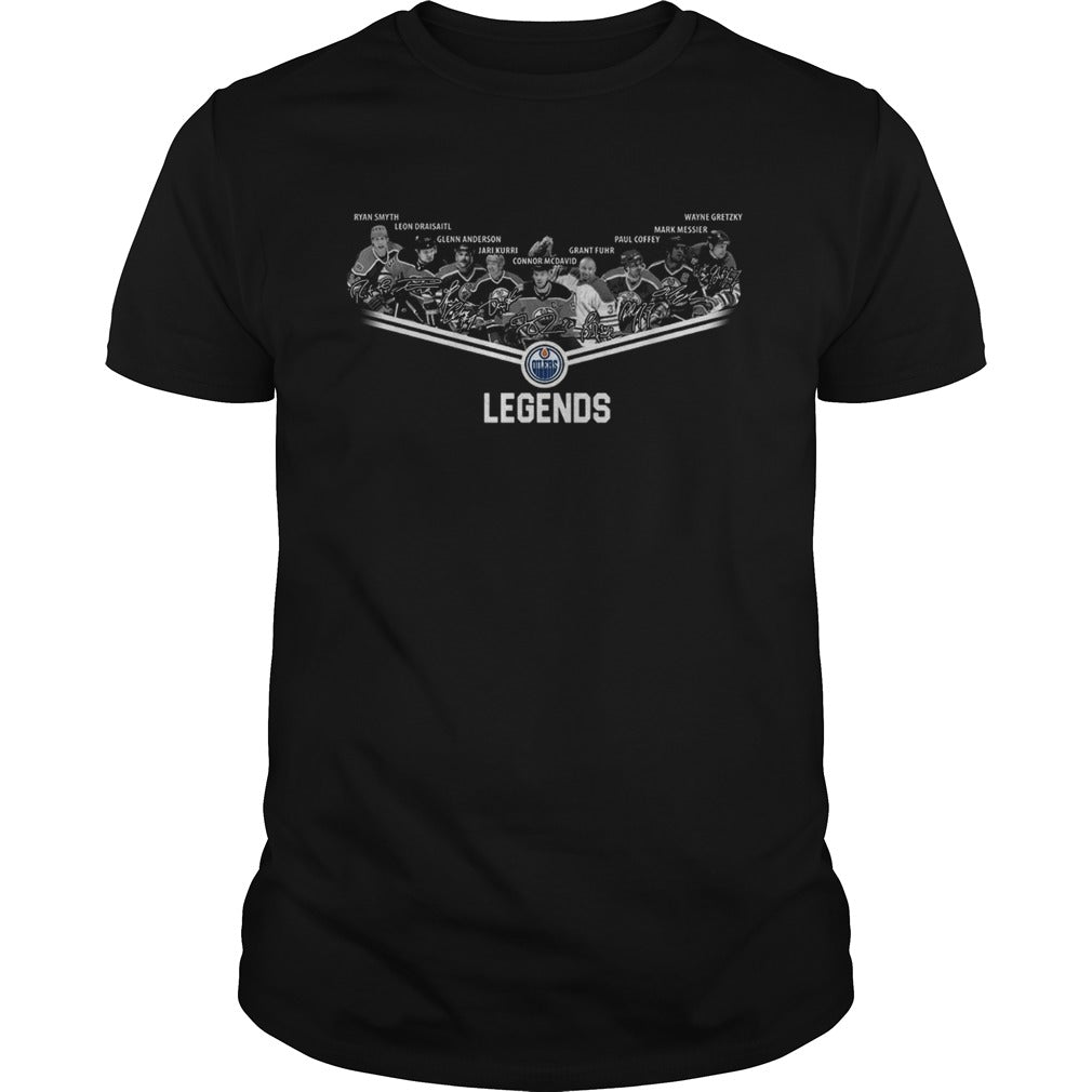 Edmonton Oilers Legends team player signature shirt