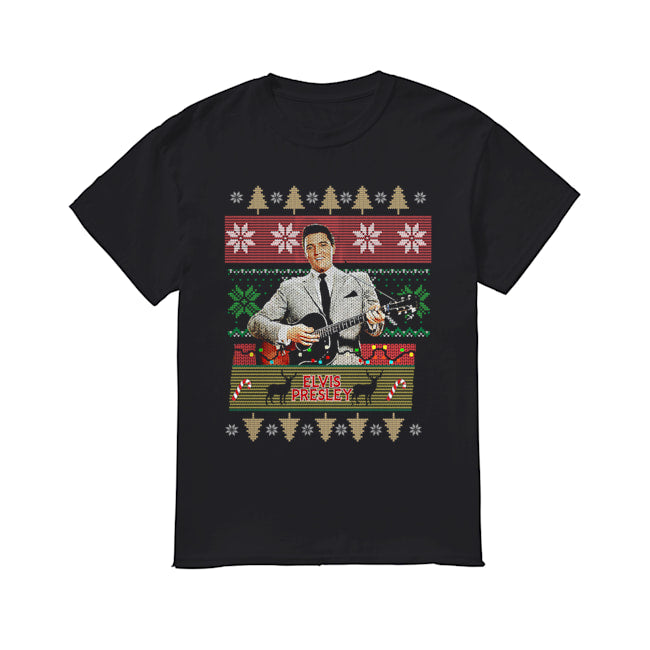 Elvis Presley Knitting Pattern Christmas shirt