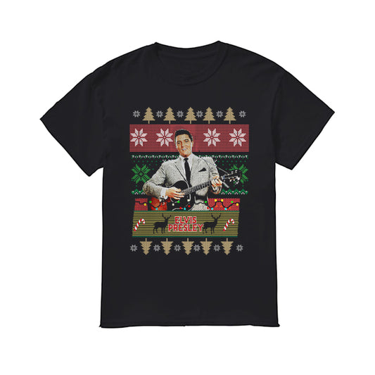 Elvis Presley Knitting Pattern Christmas shirt