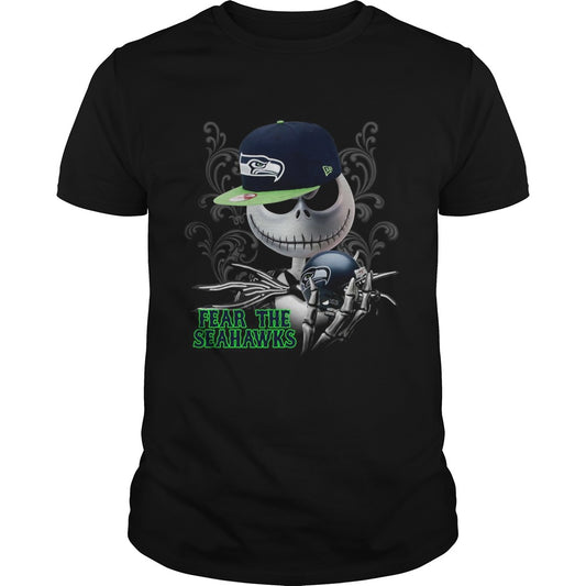 Fear The Seahawks Jack Skellington shirt