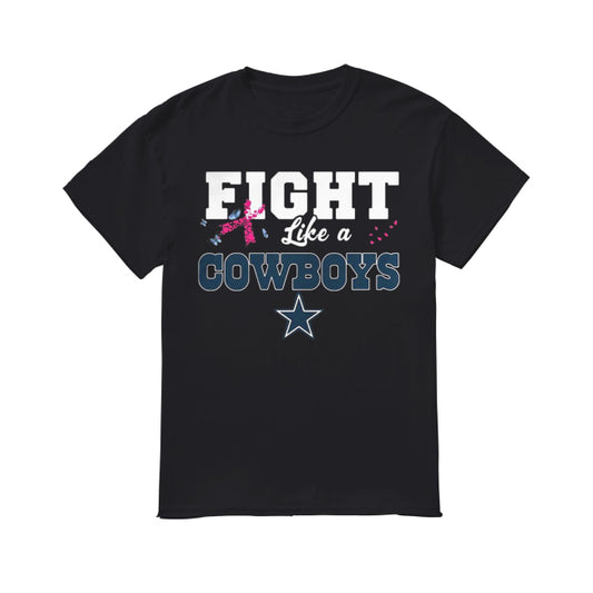 Fight like a Cowboys breast cancer shirt