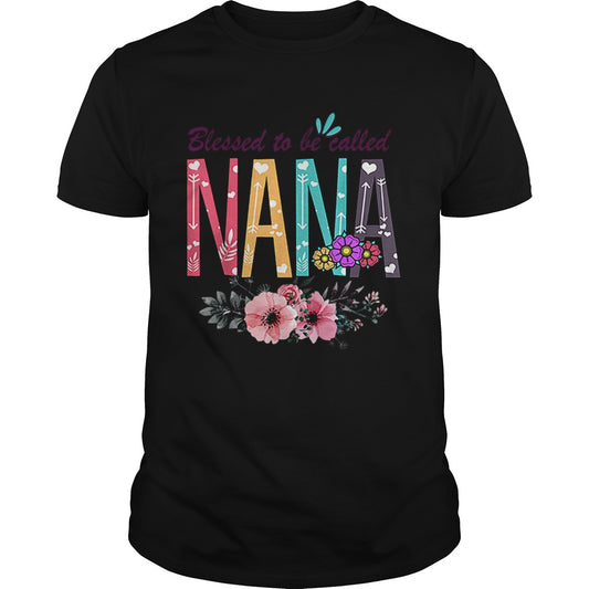 Floral Blessed To Be Called Nana Flowers shirt