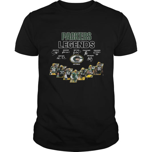 Green Bay Packers Legends Players Signatures shirt