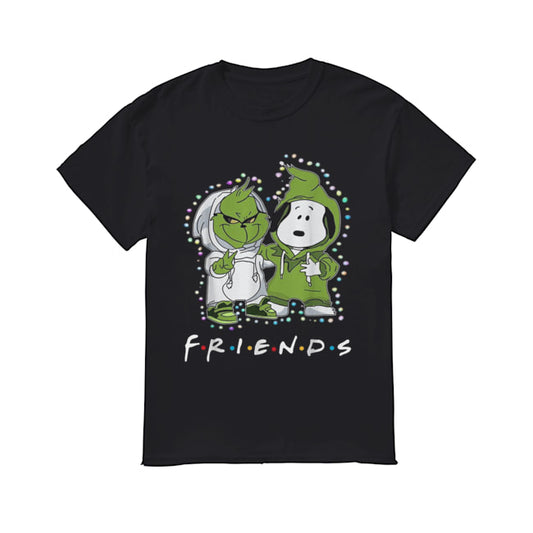 Grinch and Snoopy friends tv show Christmas shirt