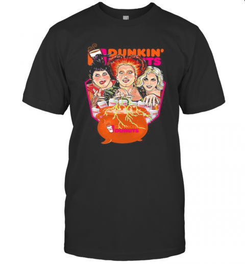 Halloween Hocus Pocus Witch Dunkin Donuts T Shirt