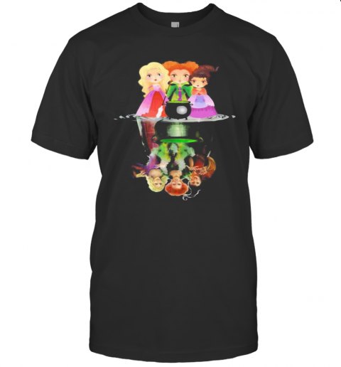 Halloween Hocus Pocus Witch Water Reflection T Shirt