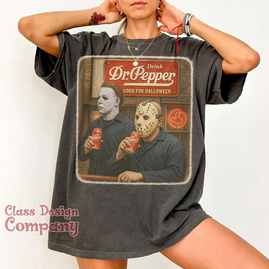 Halloween Horror Characters T Shirt, Scary Movie Halloween Graphic Tee, 2025 Halloween Horror Shirt, Funny Halloween Tee, Horror Movie Shirt