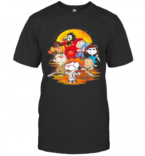 Halloween Horror Characters The Peanuts Moon T Shirt