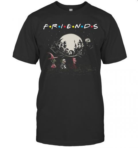 Halloween Jack Skellington And Friends Crossing Road T Shirt