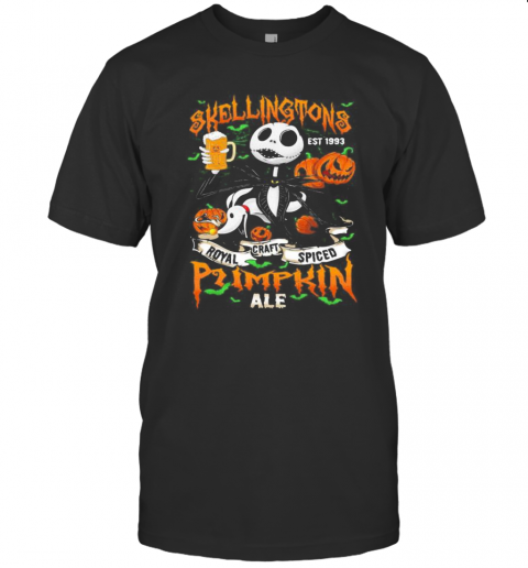 Halloween Jack Skellington Est 1993 Royal Craft Spiced Pumpkin Ale T Shirt
