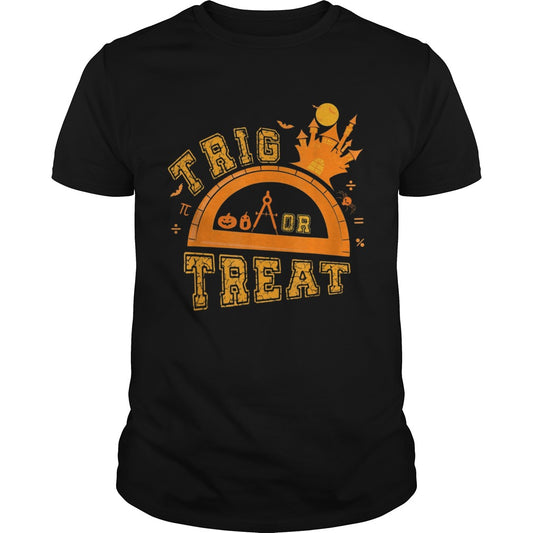Halloween Math Teacher Trig Or Treat Student School TShirt