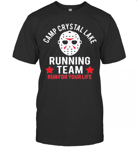 Halloween Michael Myers Camp Crystal Lake Running Team Run For Your Life Stars T Shirt