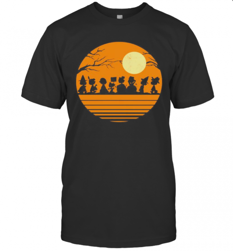 Halloween The Peanuts Moon Vintage T Shirt
