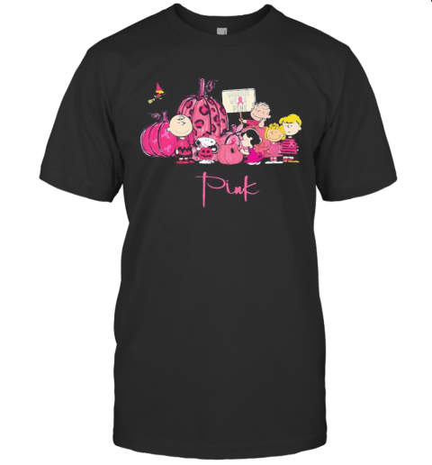 Halloween The Peanuts Warrior We'Re Pink Cancer Awareness T Shirt