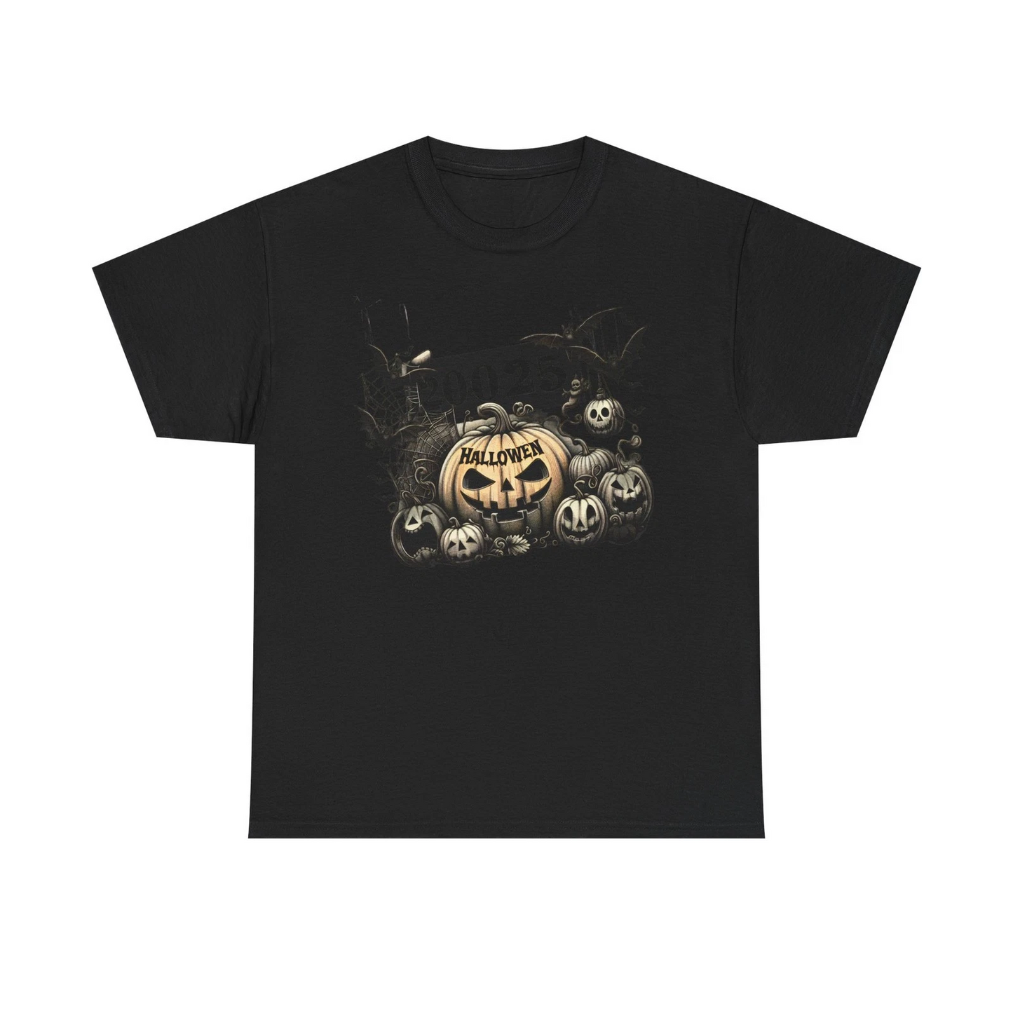 Halloween 2025 Spooky Pumpkin Graphic T-Shirt