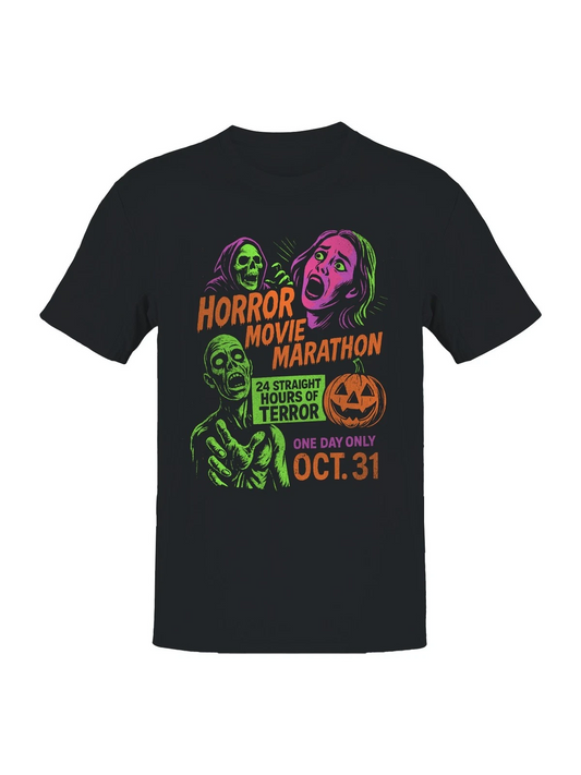 Halloween Horror Movie Marathon Men's T-shirt for Unisex 2025