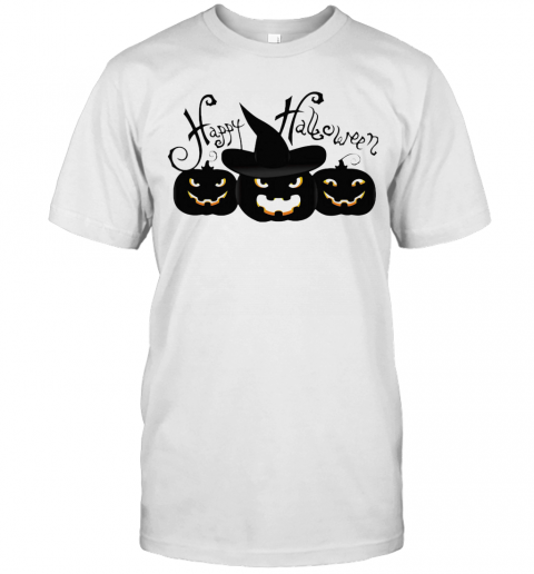 Happy Halloween Witches Pumpkin T Shirt