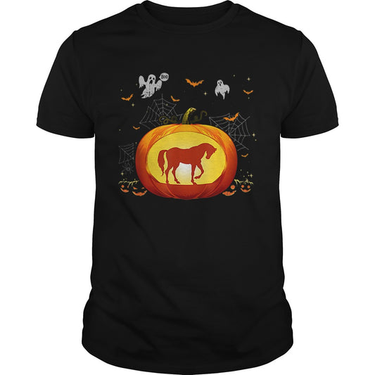 Horse Halloween Pumpkin Costume Cute Outfit Gift shirt