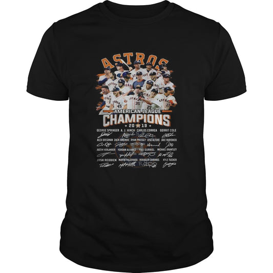 Houston Astros American league Champions 2019 signature shirt