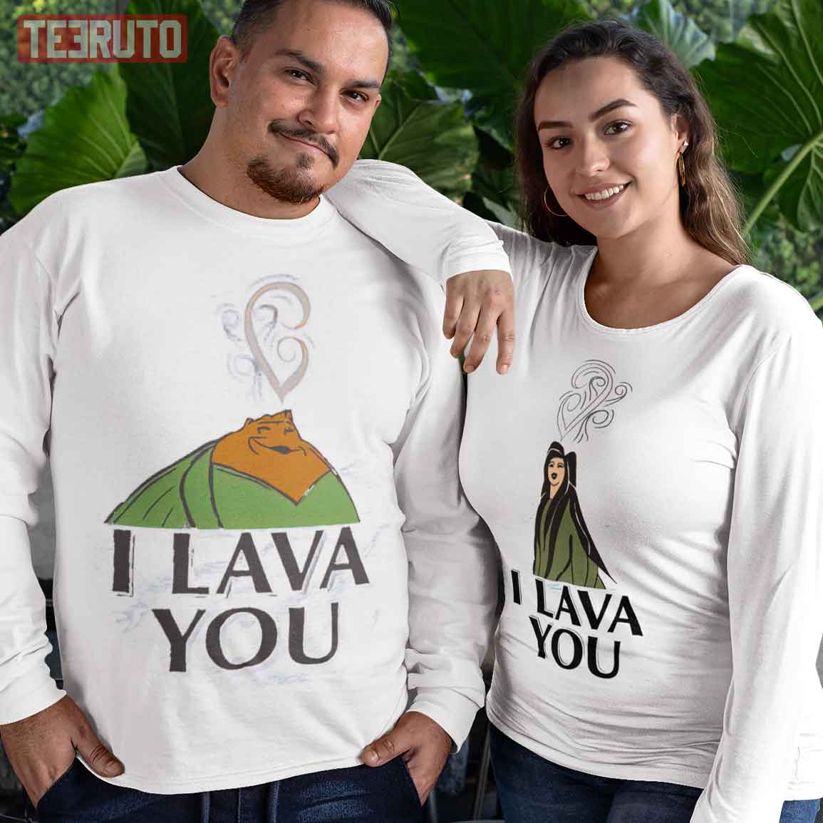 I Lava You Cartoon Cute Couple Matching Valentine Sweatshirt
