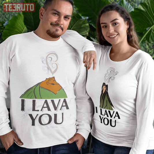 I Lava You Cartoon Cute Couple Matching Valentine Sweatshirt