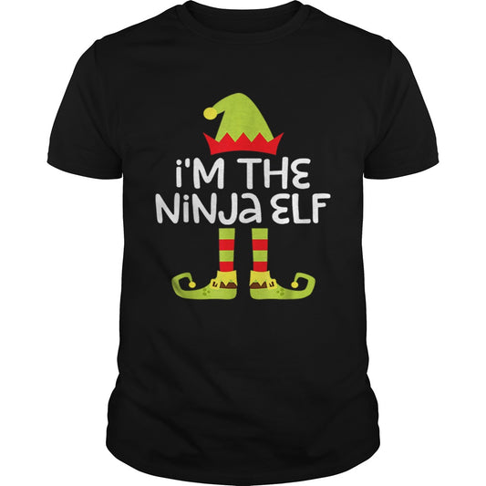 Im The Ninja Elf Matching Christmas Costume shirt