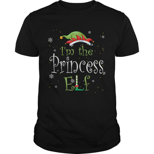 Im The Princess Elf Matching Family Group Christmas shirt