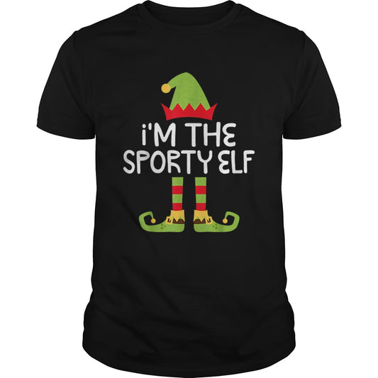 Im The Sporty Elf Matching Christmas Costume shirt