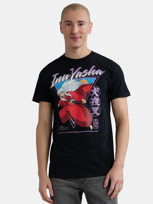 InuYasha Men's and Big Men's Cotton Graphic Tee with Short Sleeves , Sizes S 3XL