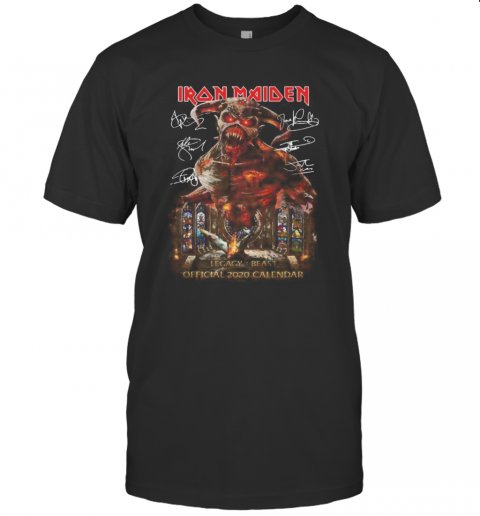 Iron Maiden Legacy Beast Official 2020 Calendar Signature T Shirt