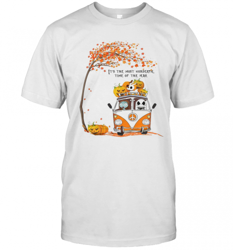 Jack Skellington Sally And Zero It'S The Most Wonderful Time Of The Year T Shirt
