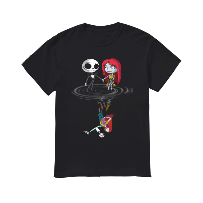 Jack Skellington and Sally water reflection shirt