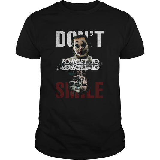 Joker dont forget to smile water mirror Joaquin Phoenix shir